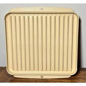 Vtg LittonWare 44097 reversible microwave bacon meat roasting tray rack